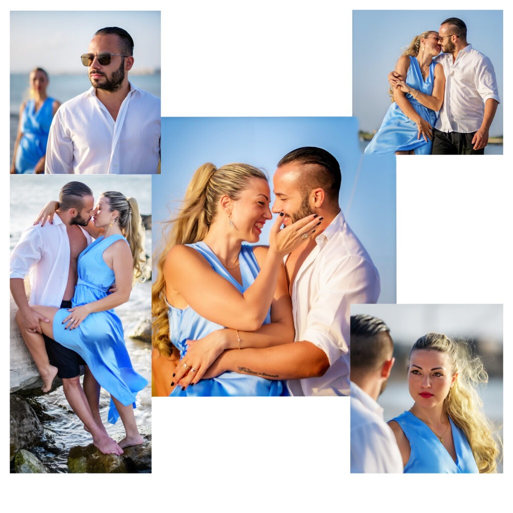 foto engagement al mare